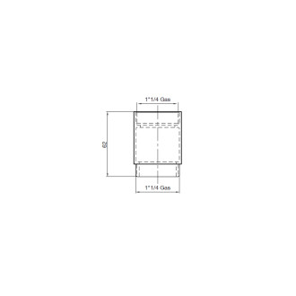 Prodlužovací kus 5/4" mezi výpust a sifon, chrom 0599OT50B7