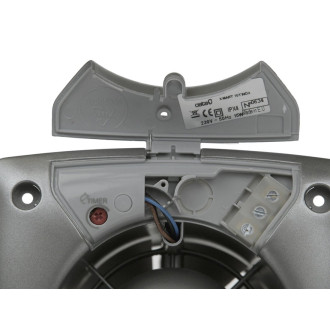 X-MART 15T koupelnový ventilátor axiální s časovačem, 25W, potrubí 150, nerez mat 1061000