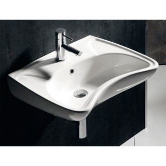 HANDICAP keramické umyvadlo pro handicapované, 59,5x45,6cm, bílá 10TP60060