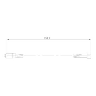 LUX kovová sprchová hadice, roztažitelná 150-180cm, chrom FSACC293