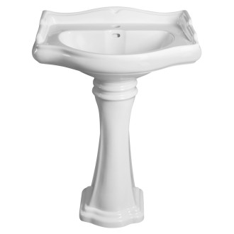 RETRO universální keramický sloup k umyvadlům 56,69,73cm, bílá 107001