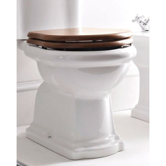 RETRO WC sedátko, ořech/chrom 109040