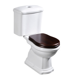 RETRO WC sedátko, ořech/chrom 109040