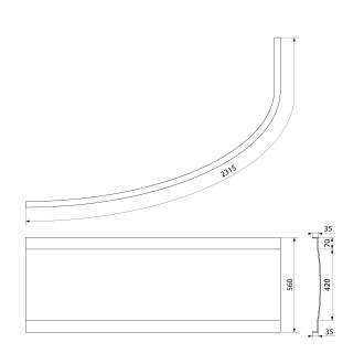 NAOS L, R 170 panel čelní 98312