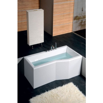 VERSYS L asymetrická vana 160x84x70x47cm, bílá 14611