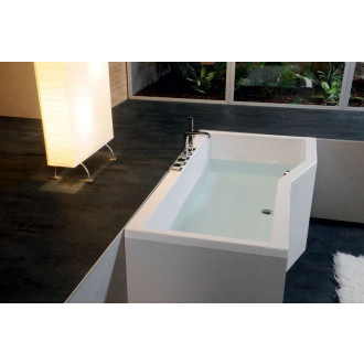 VERSYS L asymetrická vana 160x84x70x47cm, bílá 14611
