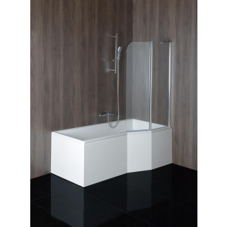 VERSYS L asymetrická vana 160x84x70x47cm, bílá 14611