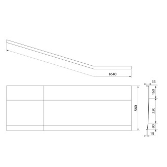 PROJEKTA R 160 panel čelní 21312