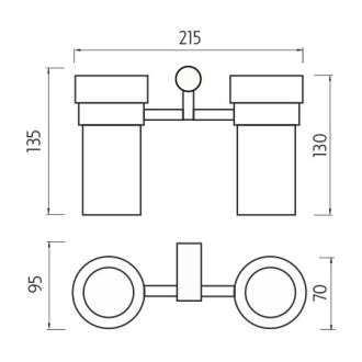 Nimco Bormo BR 11058DW-26 Držák na kartáčky