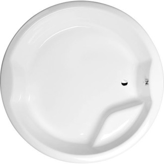 ROYAL ROUND kulatá vana s konstrukcí 172x172x49cm, bílá 73211
