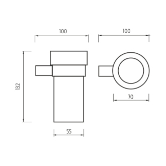 Nimco Bormo BR 11058W-26 Držák na kartáčky