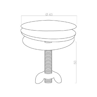 Záslepka průměr 43mm 5320C