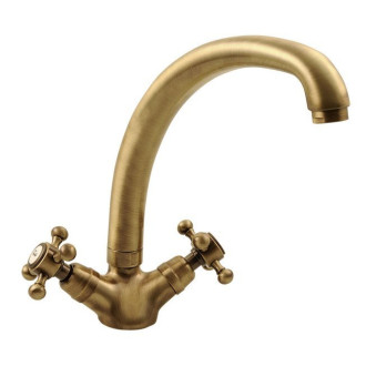 ANTEA stojánková dřezová baterie, výška 265mm, bronz 3116