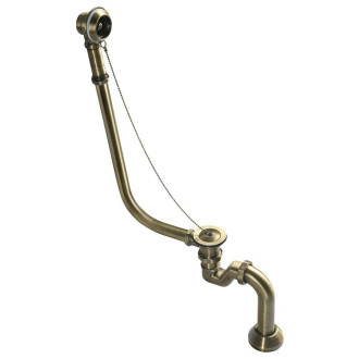 RETRO vanová souprava pro vnější instalaci, řetízek, včetně sifonu, bronz 71690