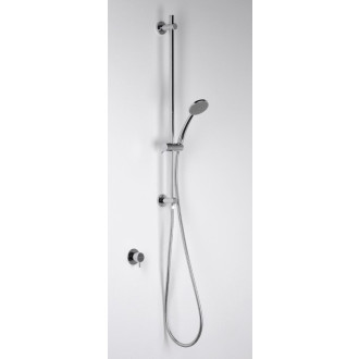 Sprchová tyč s vývodem vody, posuvný držák, kulatá, 720mm, chrom 1202-08