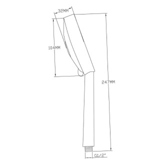 Ruční masážní sprcha, 5 režimů sprchování, průměr 110mm, ABS/chrom 1204-05