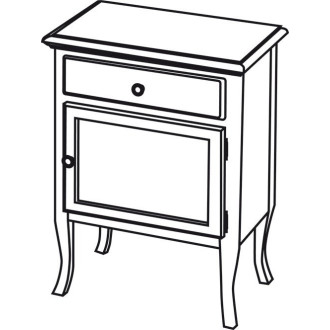 RETRO skříňka 60x80x38cm, buk, pravá 1690