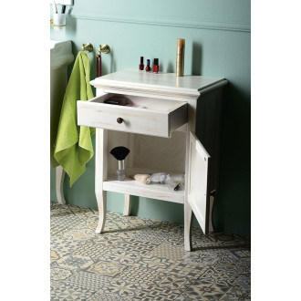 RETRO skříňka 60x80x38cm, starobílá, pravá 1693