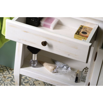 RETRO skříňka 60x80x38cm, starobílá, pravá 1693