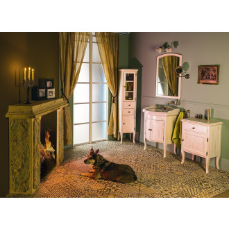 RETRO skříňka 60x80x38cm, starobílá, pravá 1693