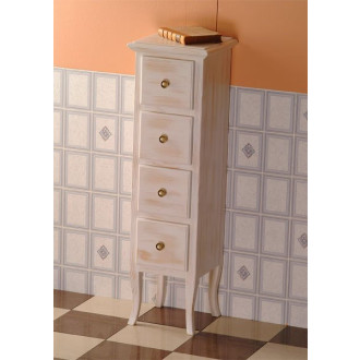 RETRO skříňka 35x119x33cm, starobílá 1694