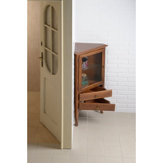 RETRO skříňka rohová 60x120x47cm, buk, levá 1701