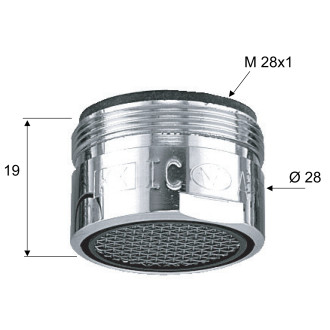 Perlátor vnější závit M28x1, chrom 3070.300