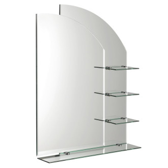 WEGA zrcadlo s policemi 65x90cm 65028