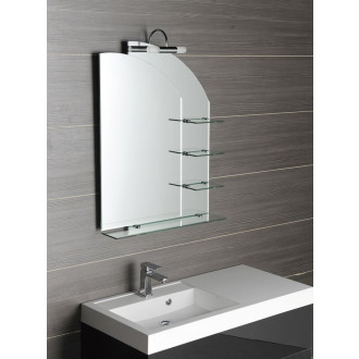 WEGA zrcadlo s policemi 65x90cm 65028