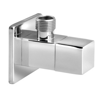 Rohový ventil 1/2"x3/8", hranatý, chrom 5318