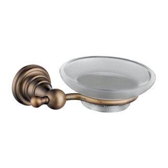DIAMOND mýdlenka, mléčné sklo, bronz 1318-02