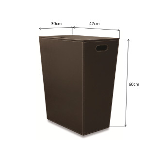 ECO PELLE koš na prádlo 47x60x30cm, hnědá 2463DB