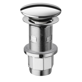 Umyvadlová výpust 5/4“, click-clack, velká zátka, 10-80mm, ABS/chrom WA43451