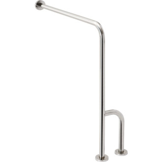 HANDICAP opěrné madlo PRAVÉ 800x850mm, nerez lesk XH528