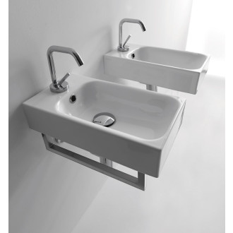 CENTO keramické umývátko 45x25cm, pravé/levé, bílá 353701