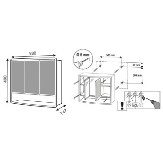 LYMO galerka 58x49x14,7cm, plast 1884132