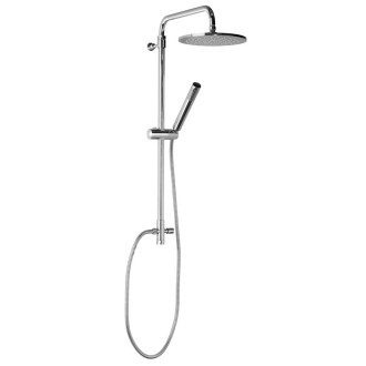 AIRTECH-AXIA sprchový sloup k napojení na baterii, hlavová, ruční sprcha, chrom 990E