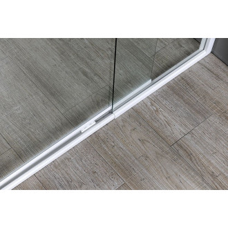 AMICO sprchové dveře výklopné 1040-1220x1850mm, čiré sklo G100