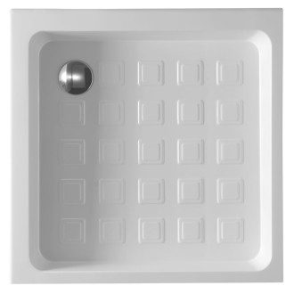 RETRO keramická sprchová vanička, čtverec 90x90x20cm, bílá 133801
