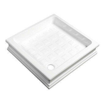 RETRO keramická sprchová vanička, čtverec 90x90x20cm, bílá 133801