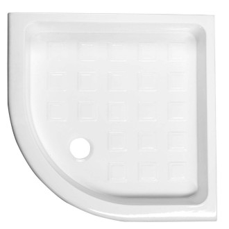 RETRO keramická sprchová vanička, čtvrtkruh 90x90x20cm, R550, bílá 133901