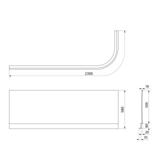 ASTRA L panel čelní 33812
