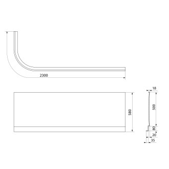 ASTRA R panel čelní 34812