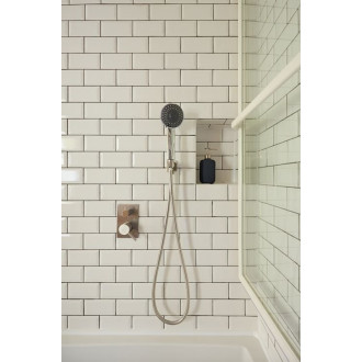 MINIMAL podomítková sprchová baterie, 2 výstupy, nerez mat MI042