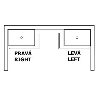 SARA panel čelní 110x80cm, výška 10cm, pravý GP11080P
