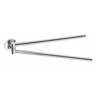 X-ROUND dvojitý držák ručníků otočný 420mm, chrom XR405