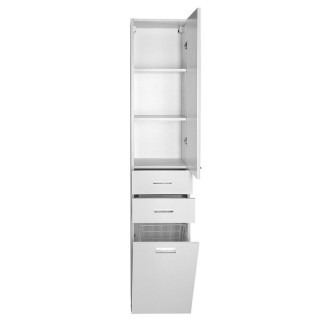 ZOJA/KERAMIA FRESH skříňka vysoká s košem 35x184x29cm, bílá 51230