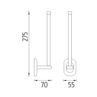 NIMCO LOTUS LO 5055S-26 rezervní držák na toaletní papír - 3 ks