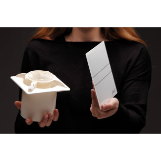 E-100 GTH koupelnový ventilátor axiální s automatem, 4W/8W, potrubí 100mm, bílá 900200