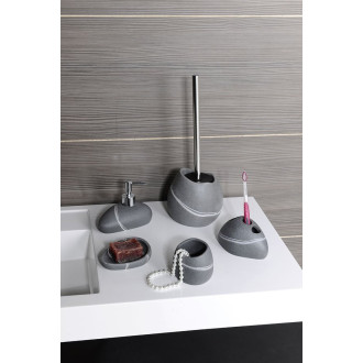 LITTLE ROCK WC štětka na postavení, šedá 22190407